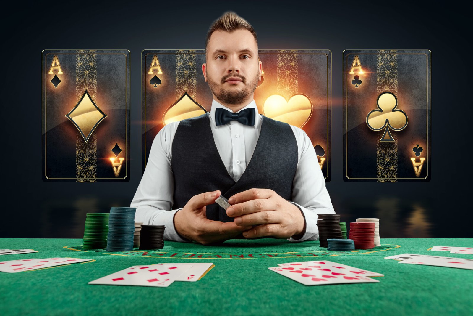casino at the table