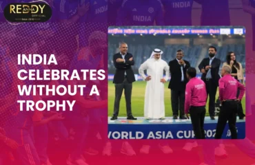 India celebrates without a trophy