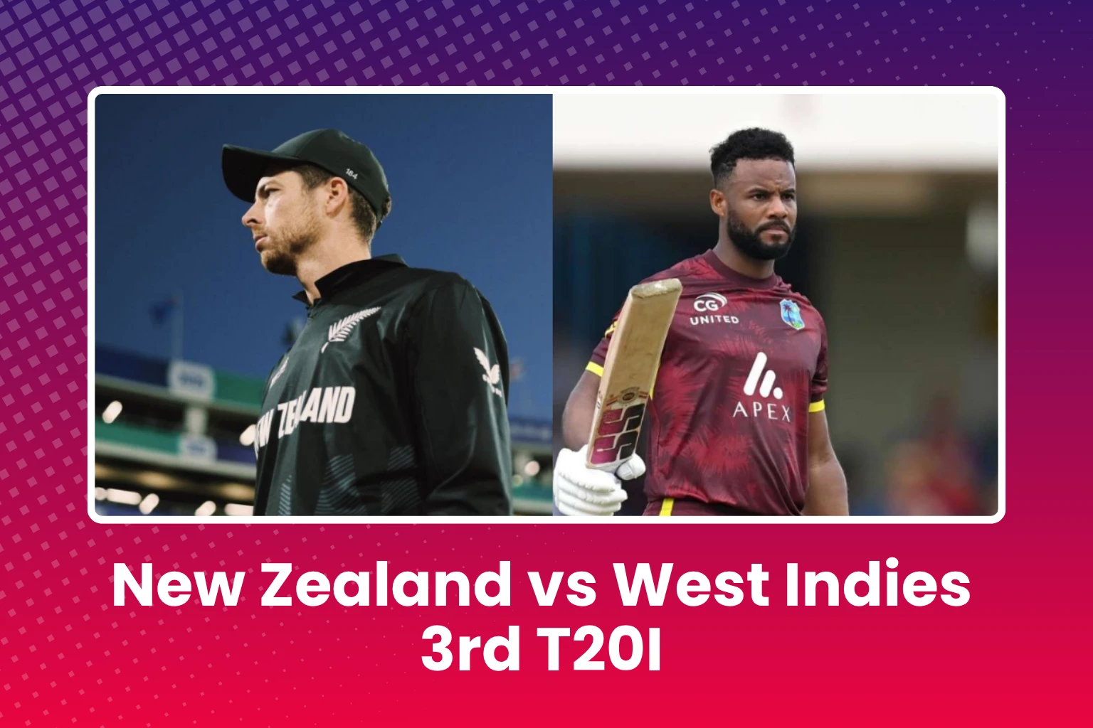 New Zealand vs West Indies 3rd T20I