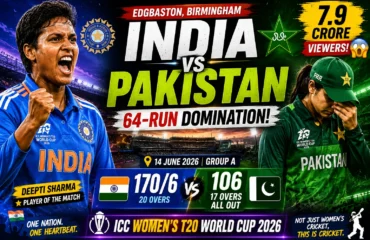 India Women vs Pakistan Women · T20 World Cup 2026