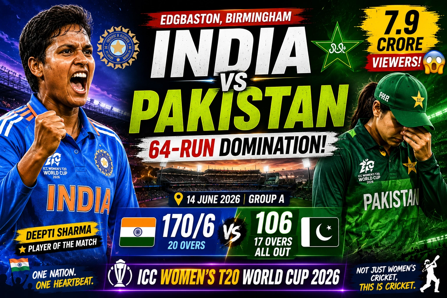 India Women vs Pakistan Women · T20 World Cup 2026