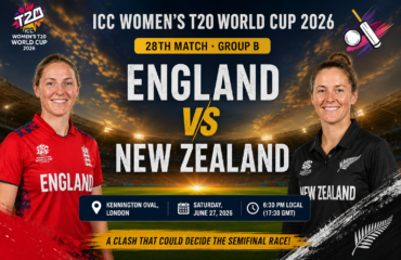 England vs New Zealand, Women's T20 World Cup 2026