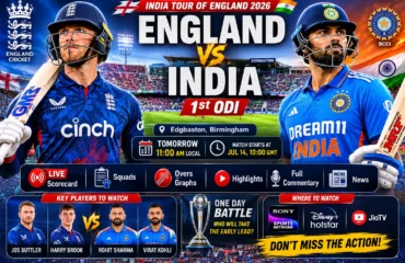 England vs India 1st ODI Preview & Match Prediction