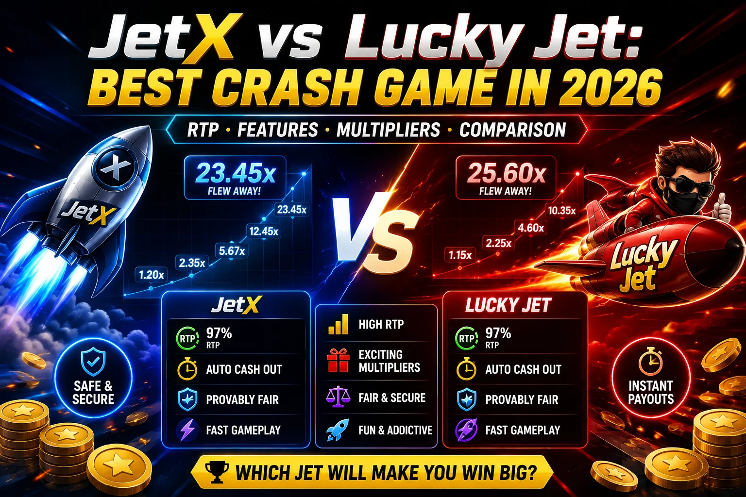 JetX vs Lucky Jet: Best Crash Game in 2025?