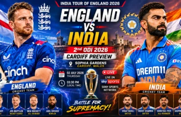 England vs India 2nd ODI 2026 Prediction | Cardiff Match Preview & Pitch Report