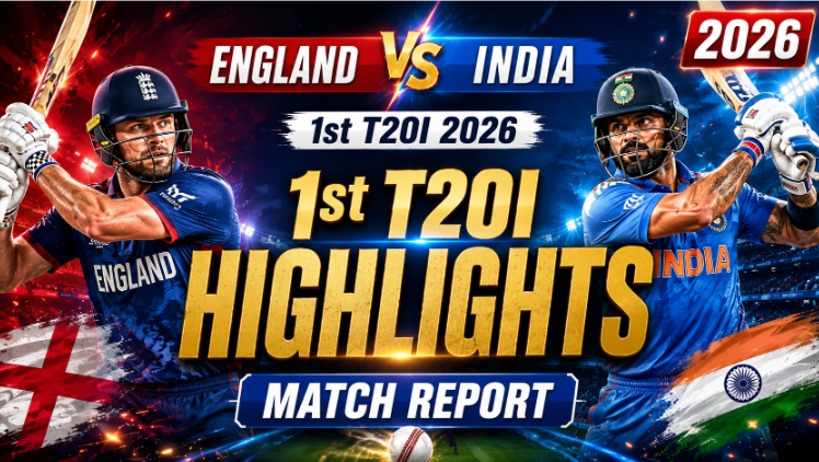 England vs India 1st T20I 2026 Highlights, Match Report